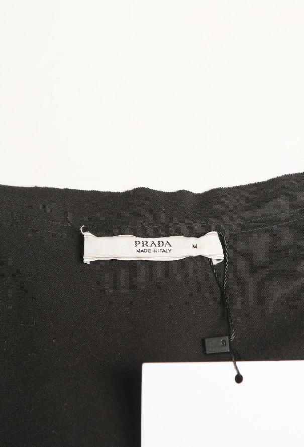 Prada Ruched Cotton Bodycon Dress - 4