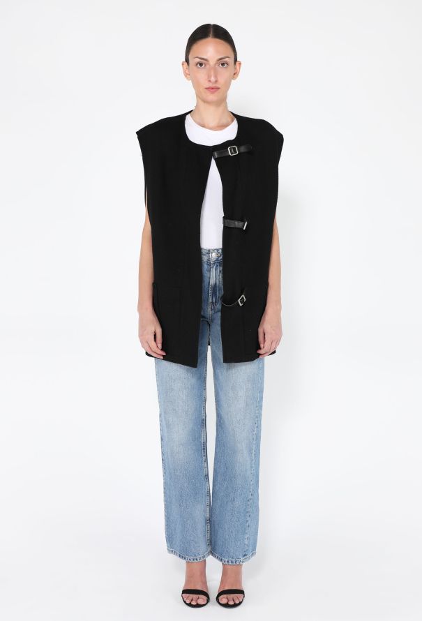 Hermès Leather Buckle Gilet, F/W 2000 - 5