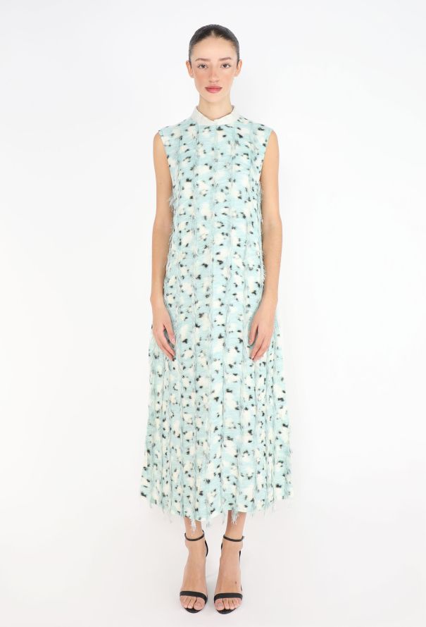 Jil Sander Pre-Fall 2025 Fil Coupé Printed Dress - 1