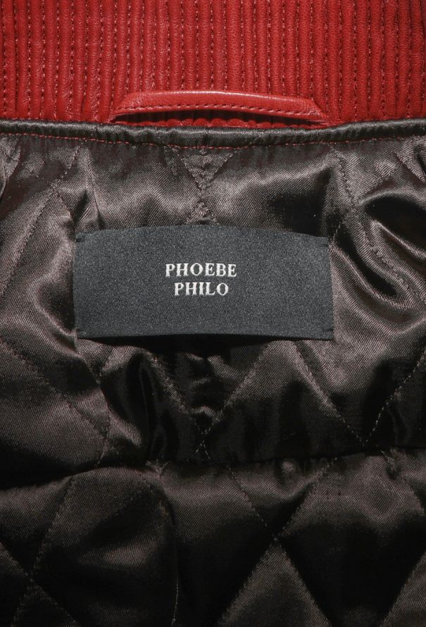 Phoebe Philo Lambskin Ribbed Bomber Jacket, 2025 - 9