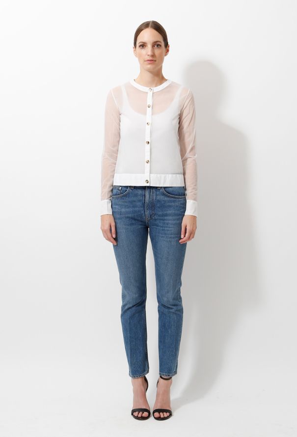 Céline Transparent Chiffon Cardigan - 3