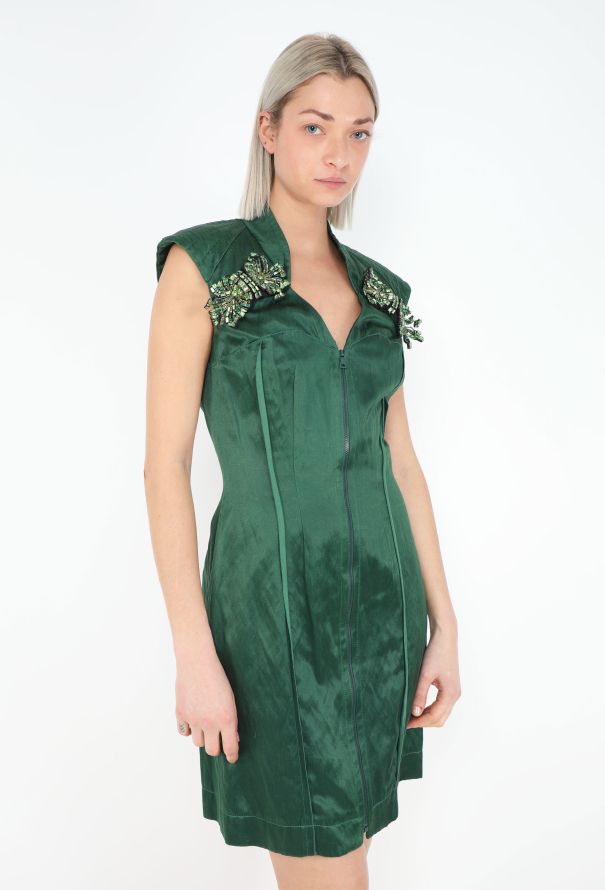 Prada Resort 2009 Embellished Charmeuse Dress - 5