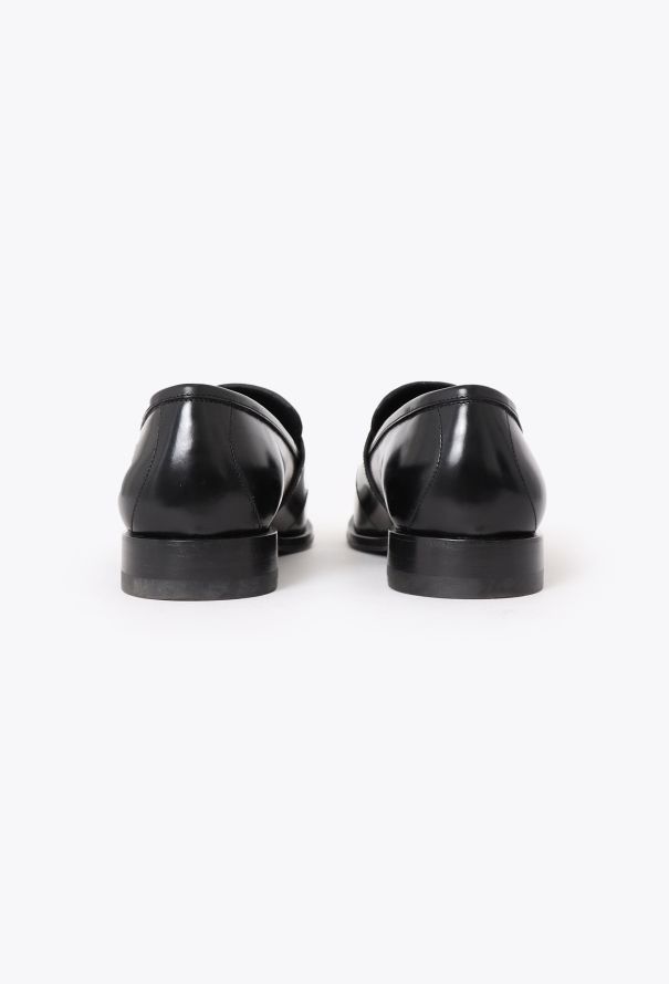 Céline 2024 Triomphe Malaquais Black Leather Loafers - 4