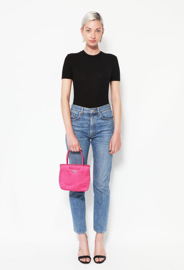 Prada Monogram Nylon Mini Tote - 2