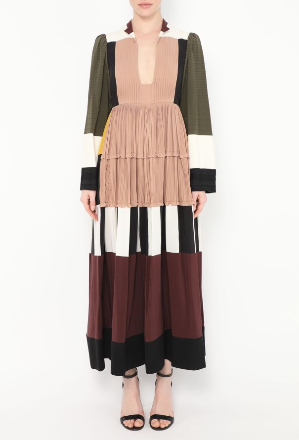 Valentino S/S 2016 Silk Patchwork Dress - 3
