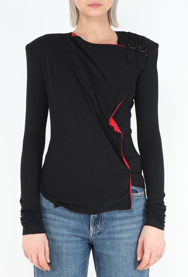 Balenciaga F/W 2000 Le Dix Wrap Buckled Top - 1