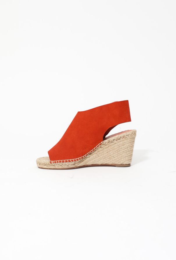 Céline Suede Espadrille Wedges - 3