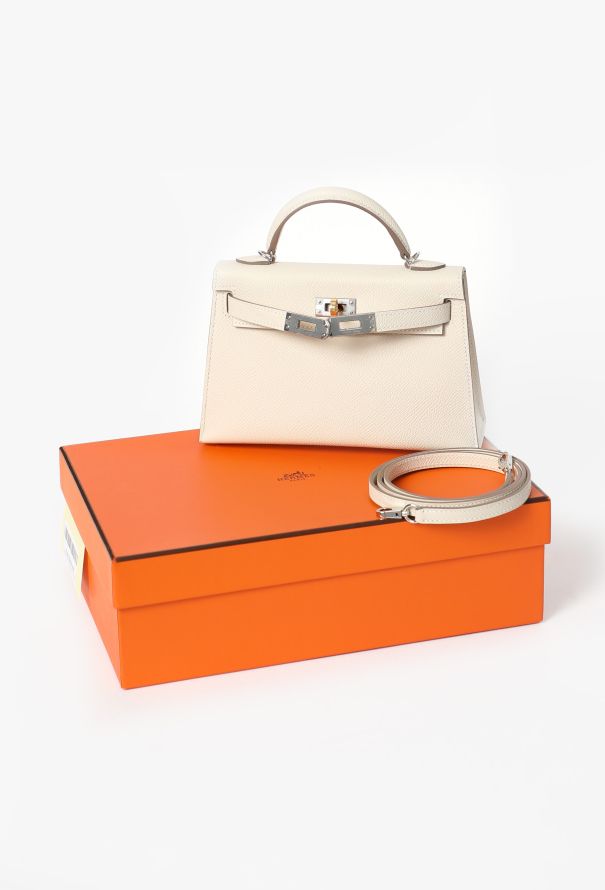 Hermès Craie Epsom Mini Kelly II Sellier Electrum - 3