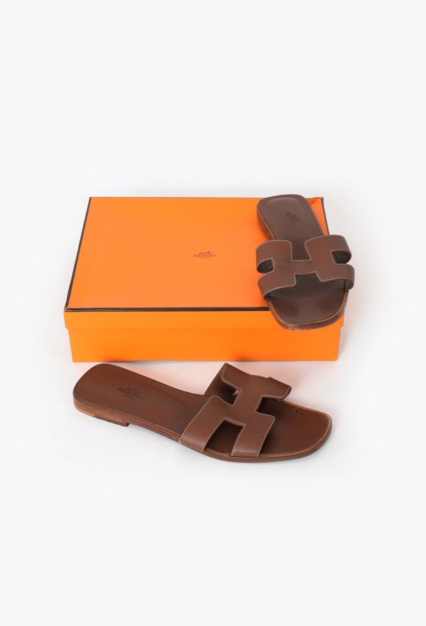 Hermès 'Oran' Calfskin Sandals - 2