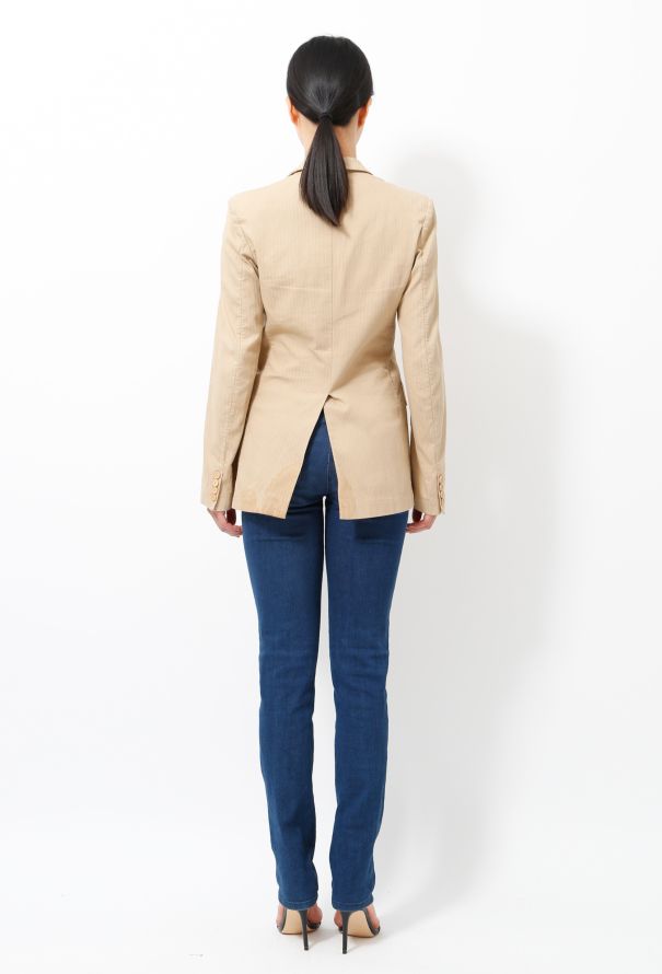 Balenciaga Le Dix 2002 Textured Pinstripe Jacket - 5