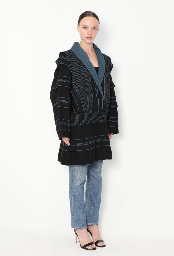 Issey Miyake Rare 1982 Oversized Samurai Coat - 4