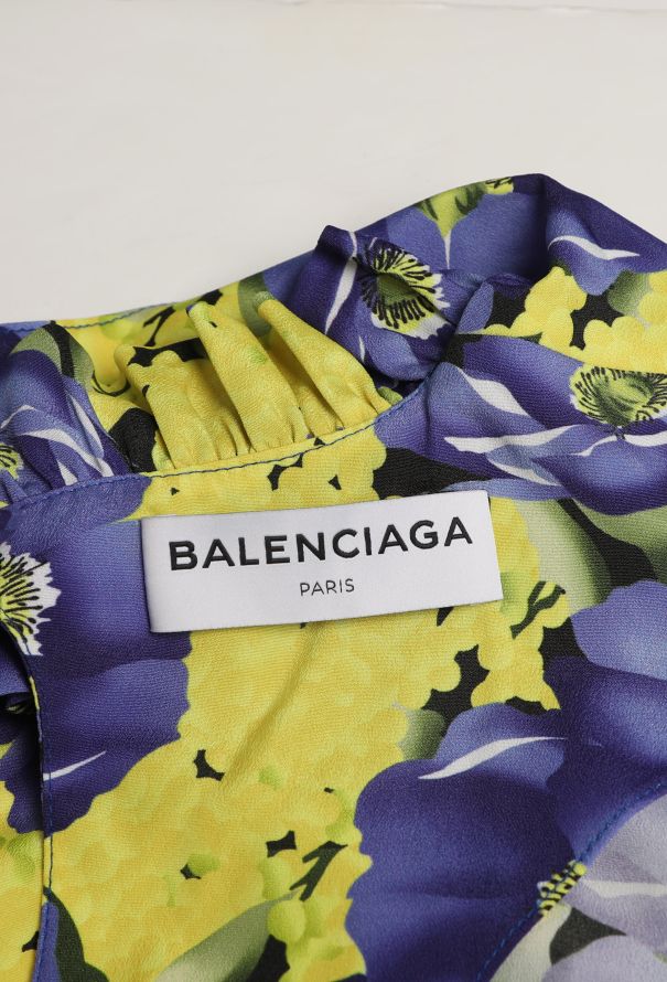 Balenciaga Resort 2018 Asymmetrical Printed Dress - 7