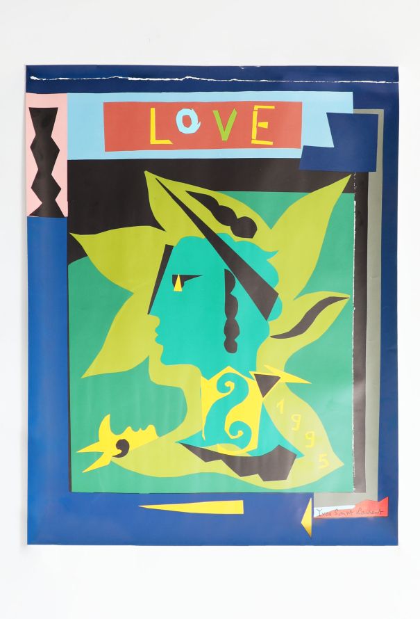 Saint Laurent Rare 1995 Love Poster, in Original Packaging - 3