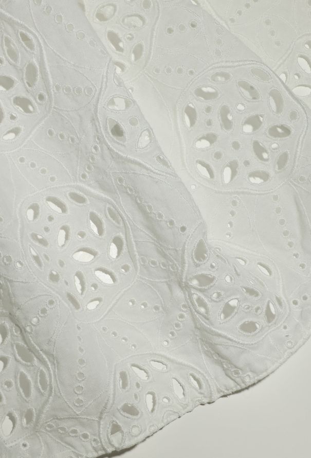 Valentino Floral Cotton Eyelet Dress - 7