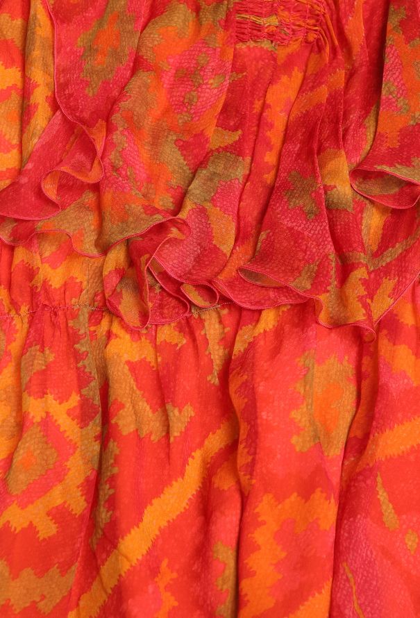 Dior 2006 Ruffled Chiffon Top - 7