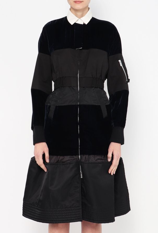 Sacai F/W 2020 Velvet Patchwork Dress - 3