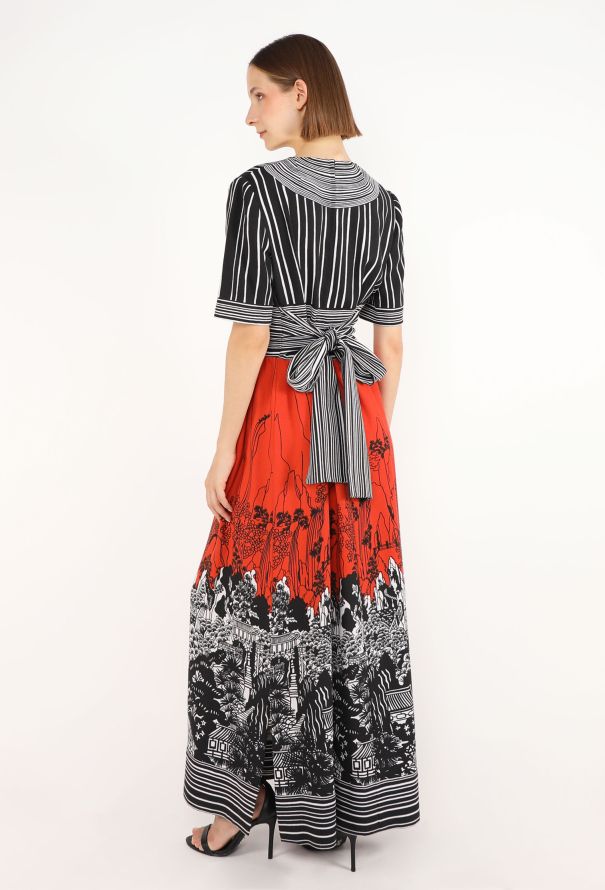 Lanvin Graphic Printed Maxi Dress, 1973 - 4