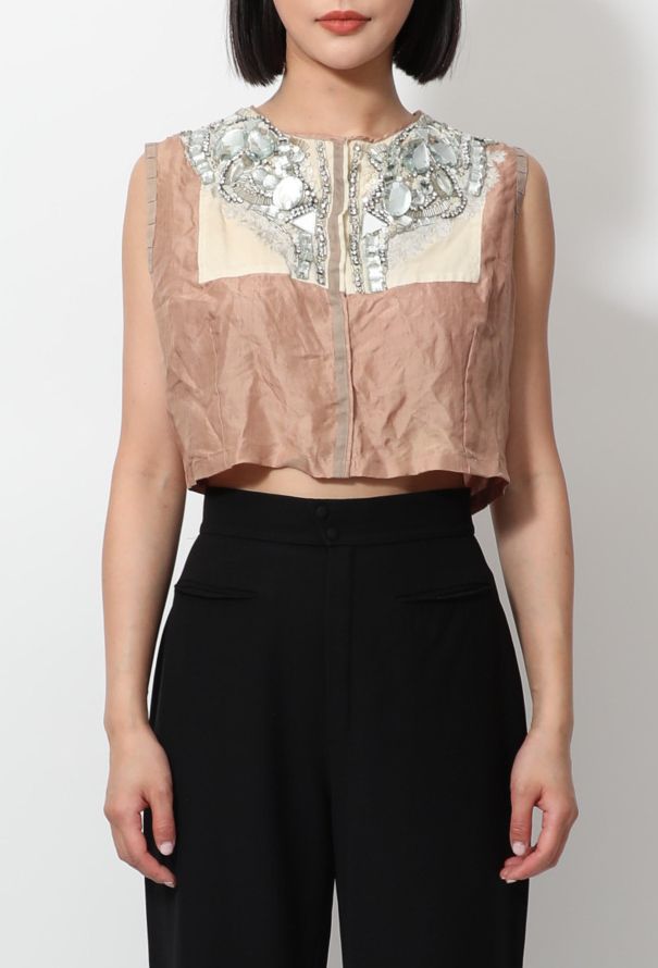 Dries Van Noten Stone Embroidered Bolero - 3