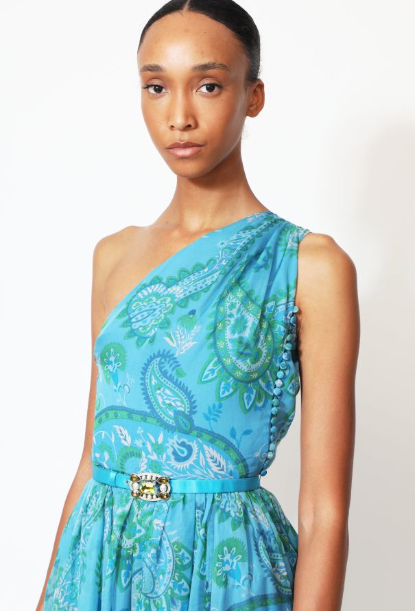 Dior STUNNING Resort 2008 Paisley Chiffon Dress - 3