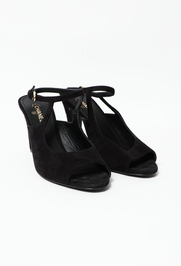 Chanel S/S 2021 Suede 'CC' Slingbacks - 3
