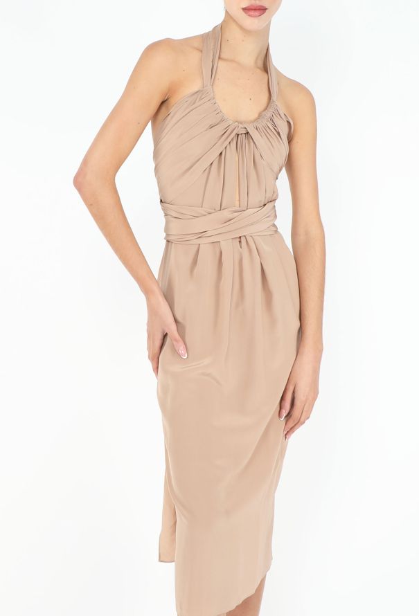 Saint Laurent RARE Spring 2002 Draped Sheath Dress - 1