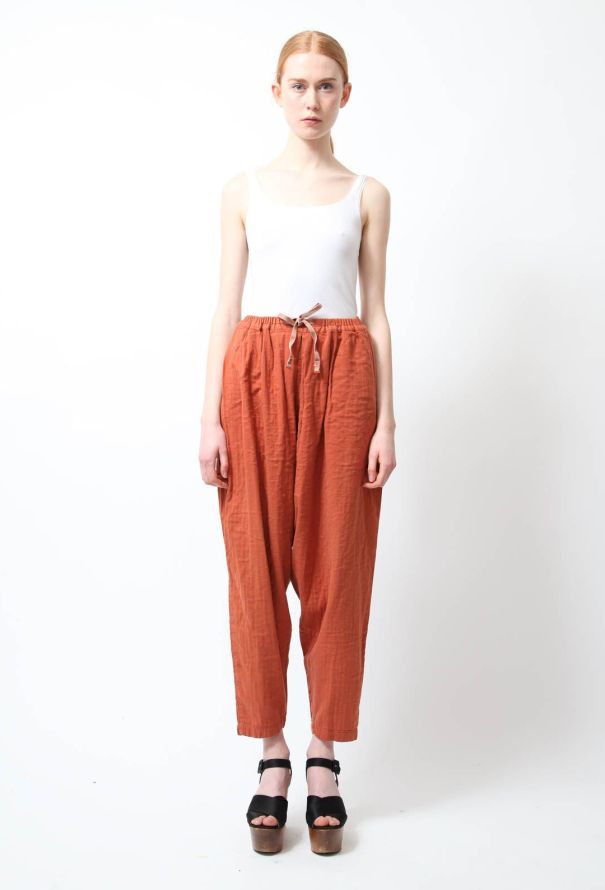 Issey Miyake 1980s Pajama Ensemble Rust - 6