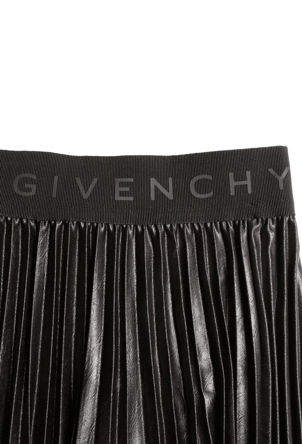 Givenchy 2019 Pleated Logo Band Skirt - 5