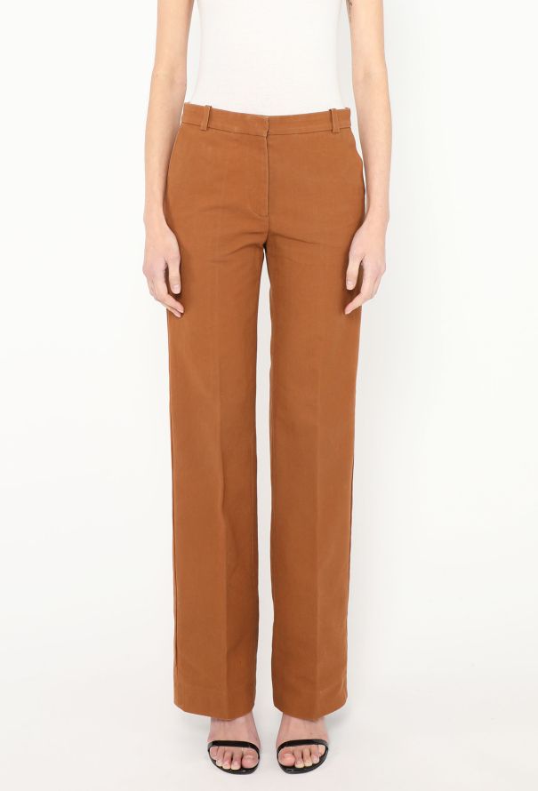 Céline Classic Flared Cotton Trousers - 3