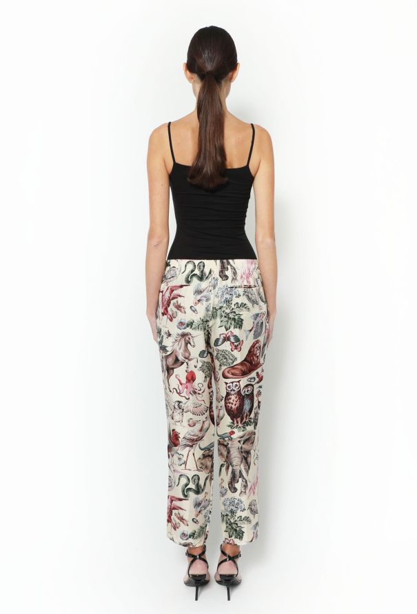 Valentino 2016 Printed Silk Pants - 3