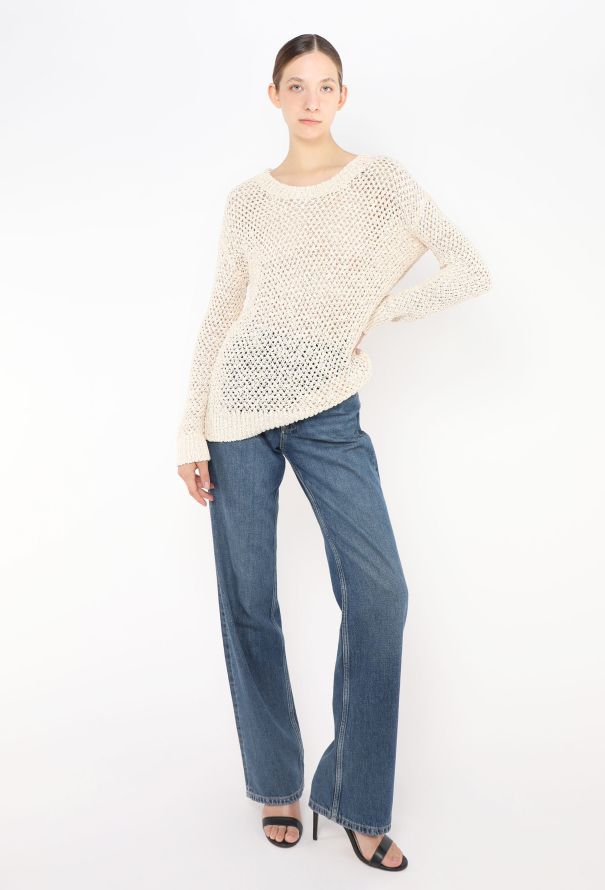 The Row Crochet Open-Knit Sweater - 3