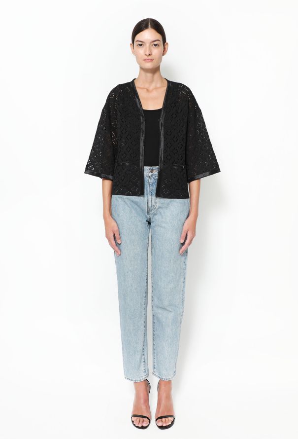 Chanel Silk Crochet 'CC' Cardigan - 2