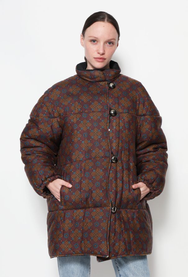Saint Laurent Vintage Floral Puffer Jacket - 4