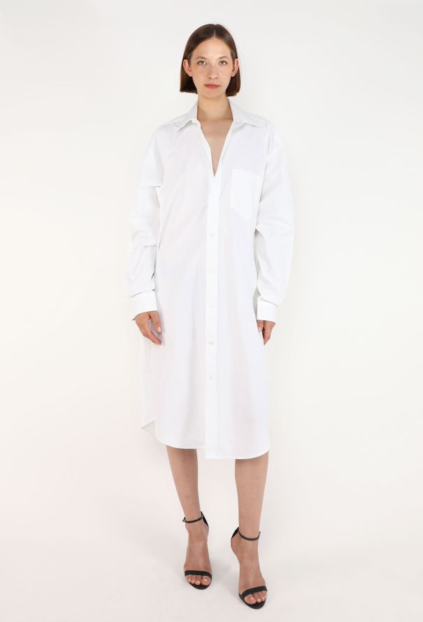 Balenciaga Garde-Robe Cotton Shirt Dress, 2022 - 1