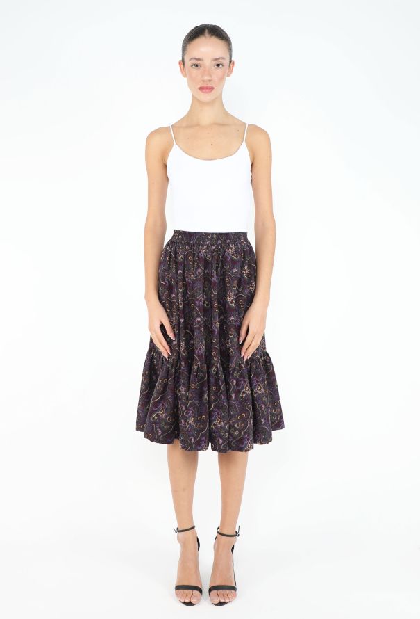 Saint Laurent RARE Fall 1976 Russian Paisley Skirt - 1