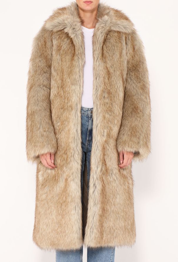 Toteme F/W 2023 Faux Fur Cocoon Coat - 5