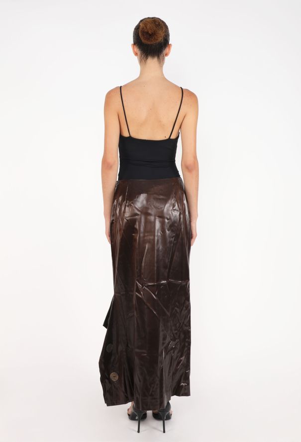 John Galliano Asymmetrical Satin Skirt, 2001 - 5