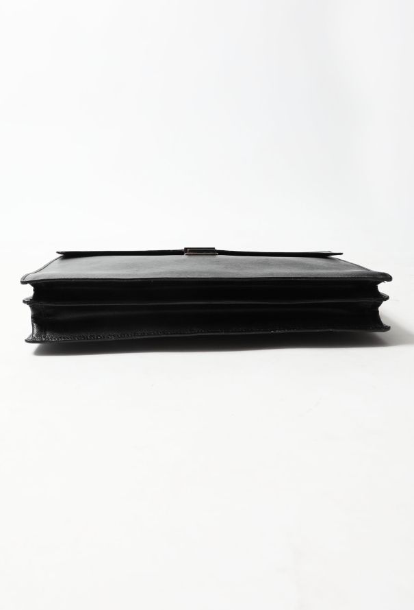 Prada Black grained Saffiano leather Briefcase - 5