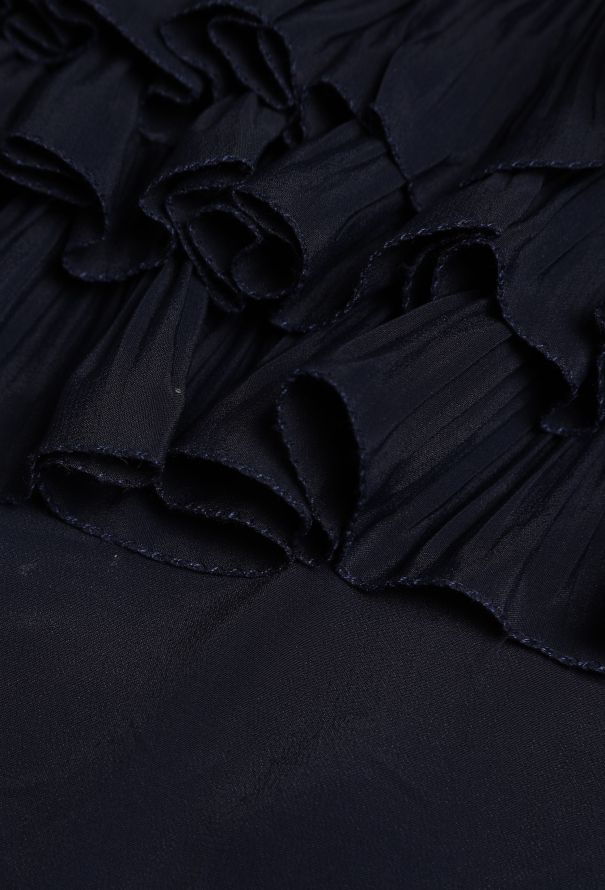 Marni Marni Accordion Ruffled Silk Skirt - 6