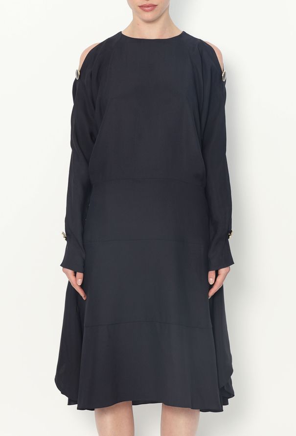Chloé F/W 2014 Cut-Out Silk Dress - 3