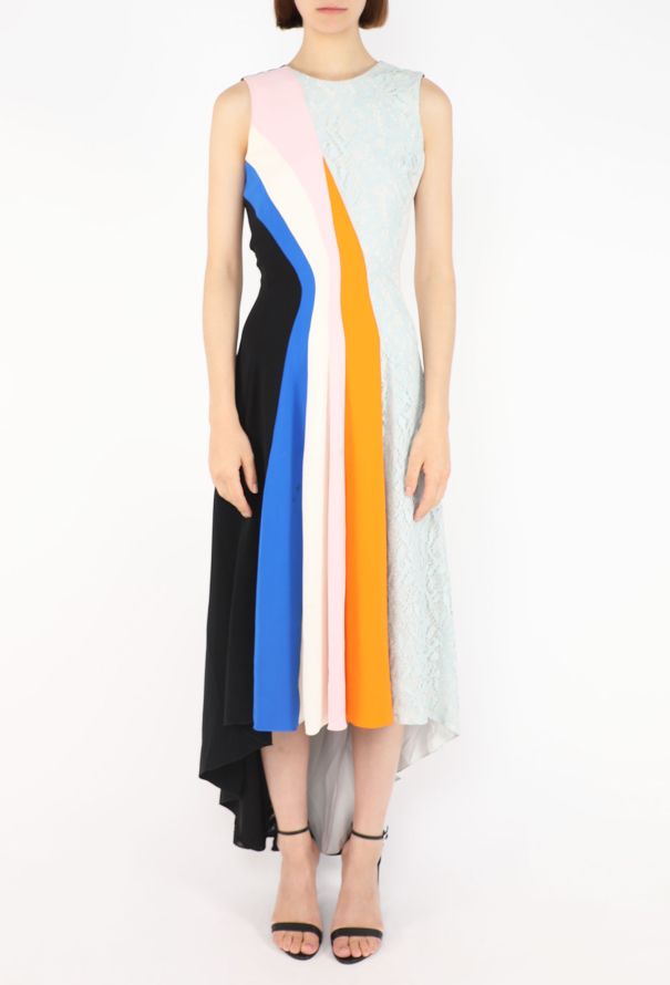 Dior Colorblock Lace Panel Dress, Resort 2014 - 3