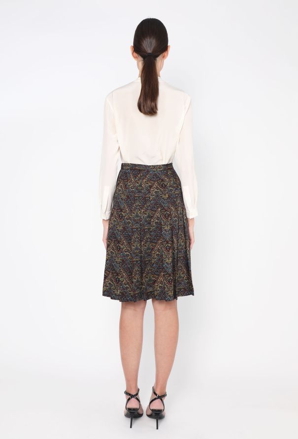 Saint Laurent '70s Printed Wrap Skirt - 4