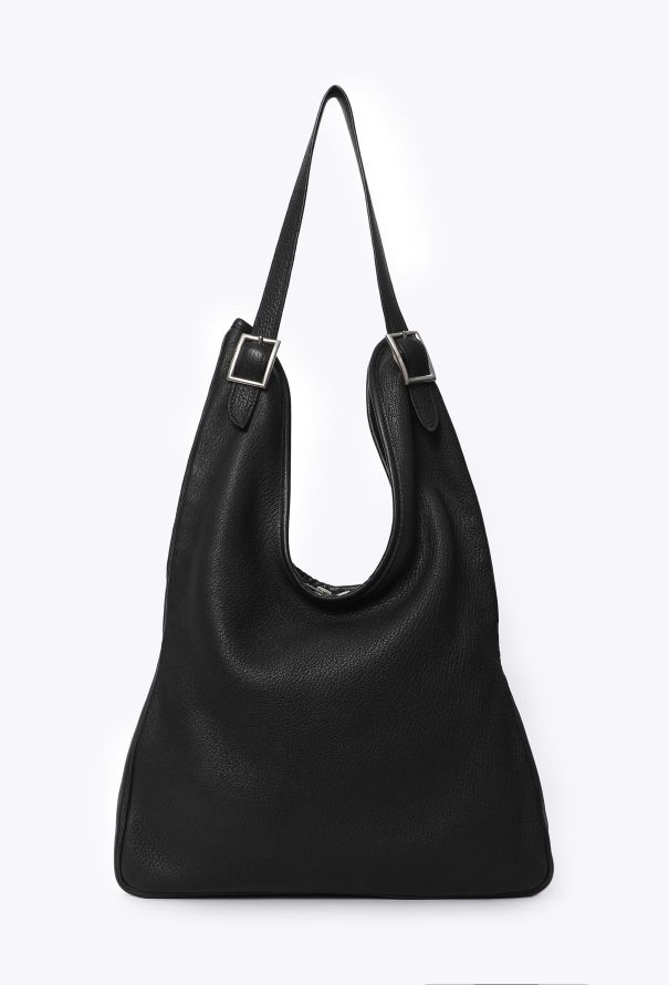 Hermès Black Chèvre Mysore Massai PM - 1