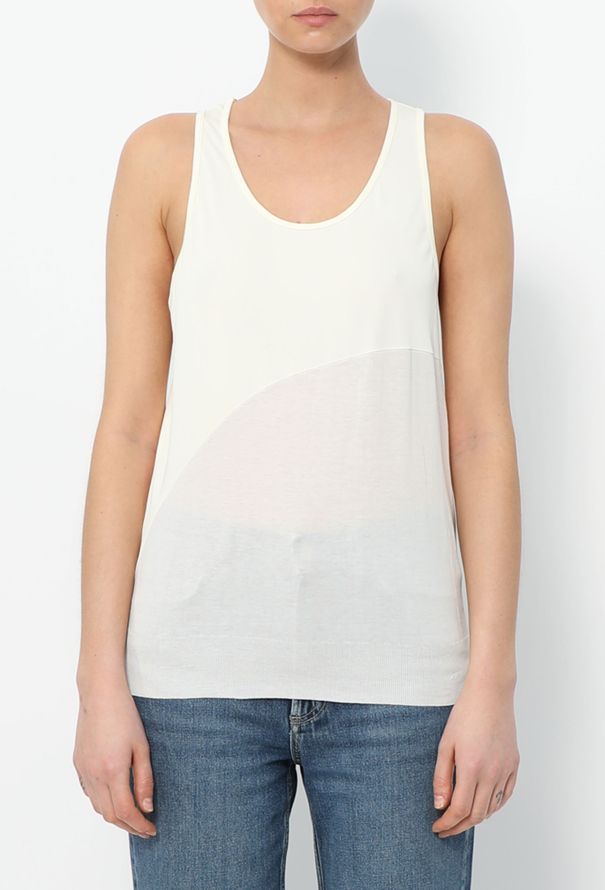 Céline Abstract Silk Tank Top - 1