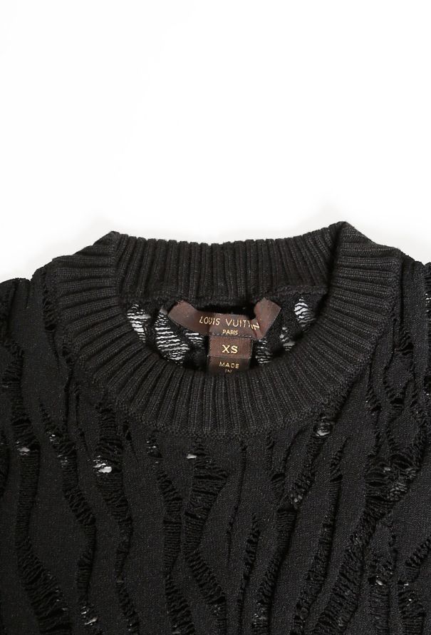 Louis Vuitton 2015 Intarsia Knit Top Black - 4