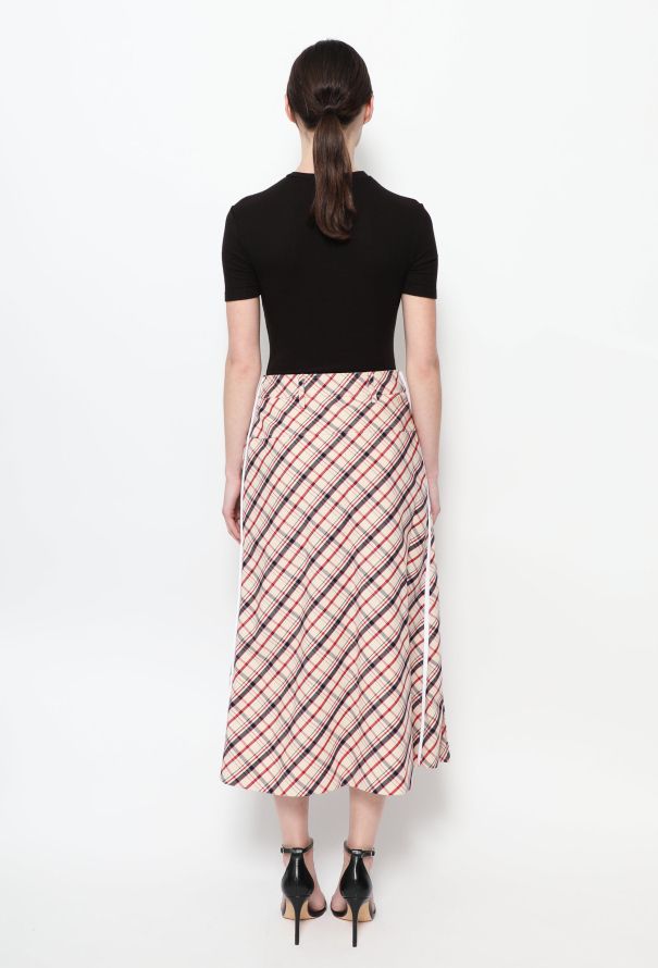 Prada Resort 2020 Plaid Pleated Skirt - 4