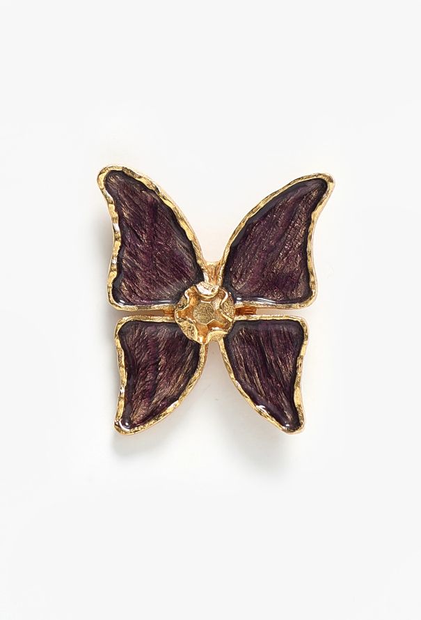 Saint Laurent S/S 1993 Goossens' Butterfly Brooch - 1