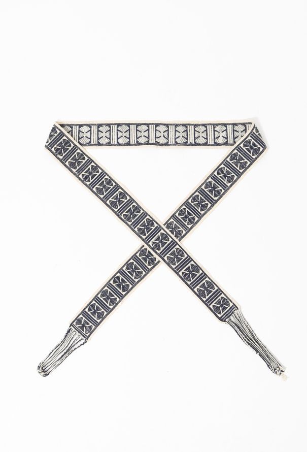 Woven Graphic Print Belt - 1