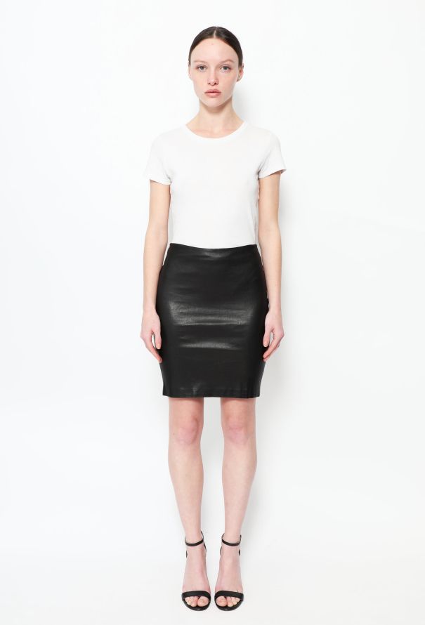 The Row Loattan' Leather Skirt - 1