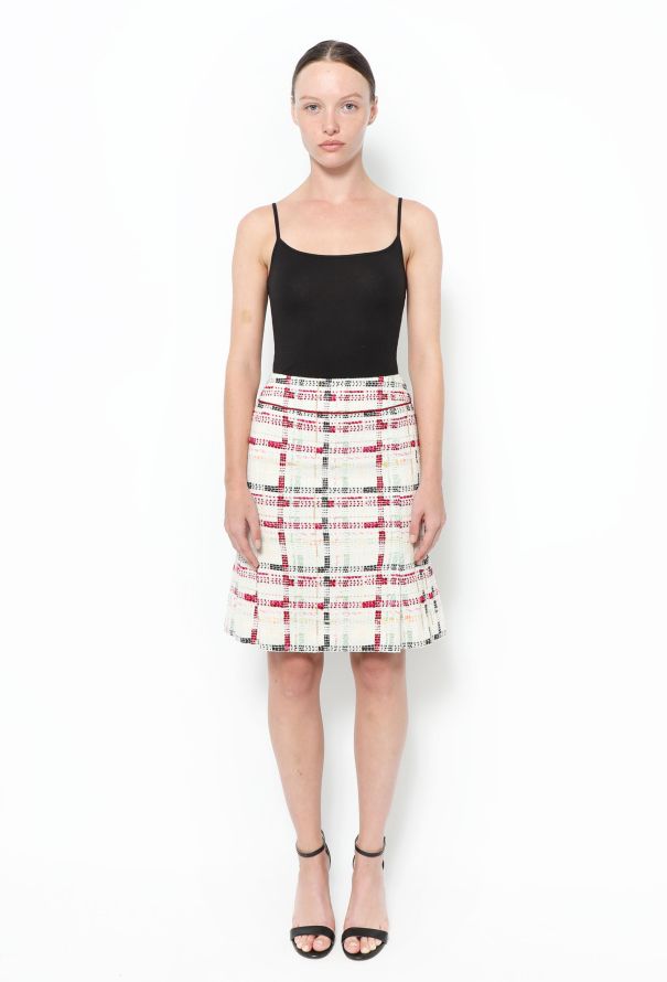 Chanel S/S 2004 Cotton Terrycloth 'CC' Skirt - 3