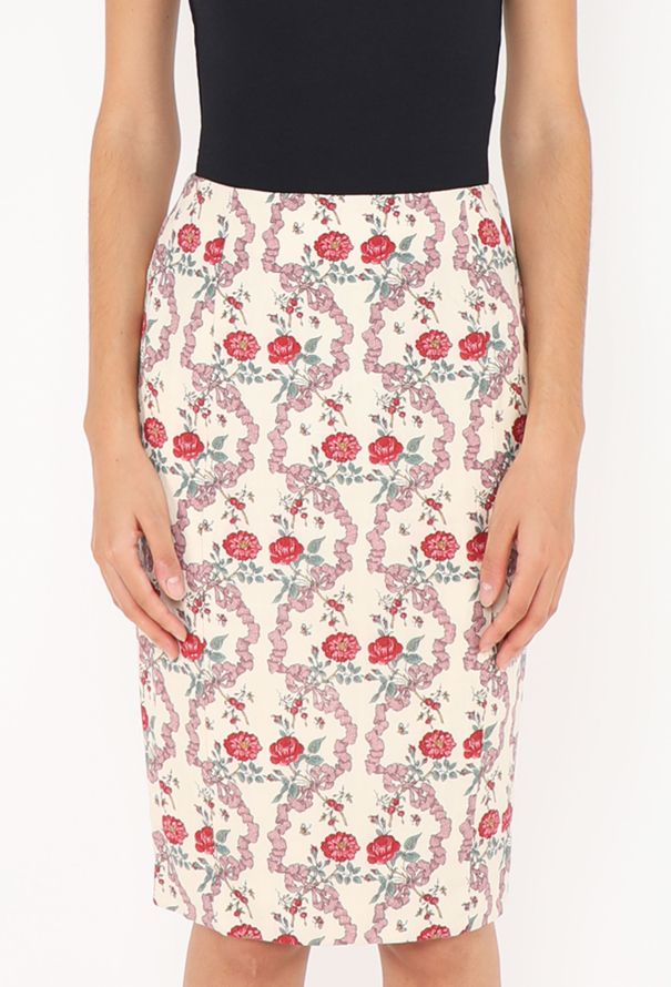 Givenchy S/S 1997 Floral Printed Skirt - 4